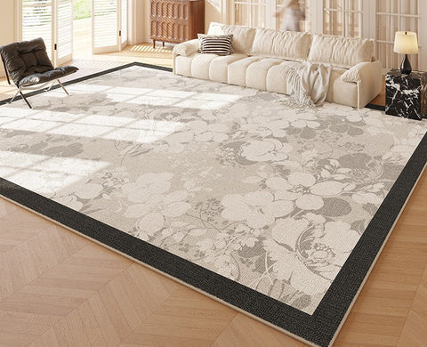 French Style Modern Rug Placement Ideas for Dining Room, Large Modern Rugs for Bedroom, Abstract Contemporary Modern Rugs for Living Room-LargePaintingArt.com