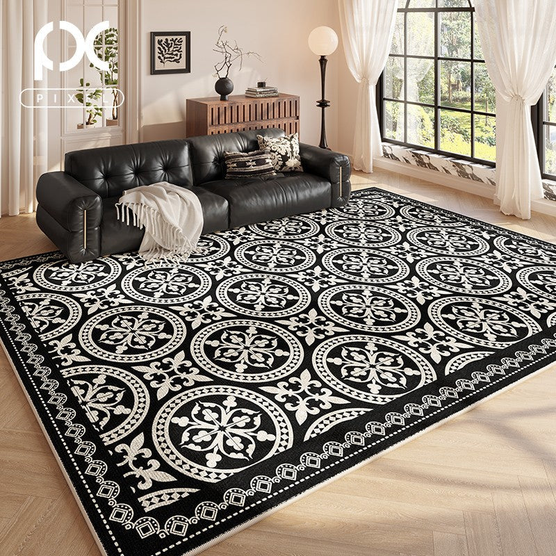 Modern Rugs under Dining Room Table, French Style Modern Rugs Next to Bed, Modern Carpets for Bedroom, Large Modern Rugs for Living Room-LargePaintingArt.com