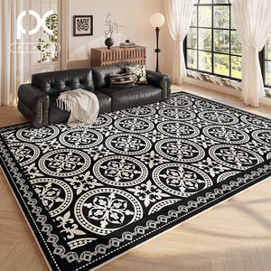 Modern Rugs under Dining Room Table, French Style Modern Rugs Next to Bed, Modern Carpets for Bedroom, Large Modern Rugs for Living Room-LargePaintingArt.com