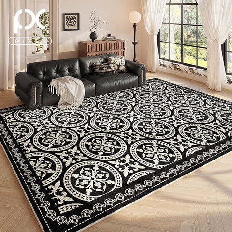 Modern Rugs under Dining Room Table, French Style Modern Rugs Next to Bed, Modern Carpets for Bedroom, Large Modern Rugs for Living Room-LargePaintingArt.com