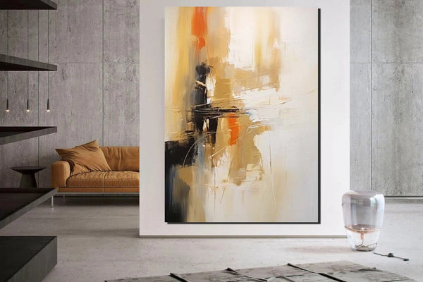Dining Room Wall Art Paintings, Simple Modern Art, Wall Art Paintings, Buy Paintings Online, Simple Abstract Painting, Large Paintings for Bedroom-LargePaintingArt.com