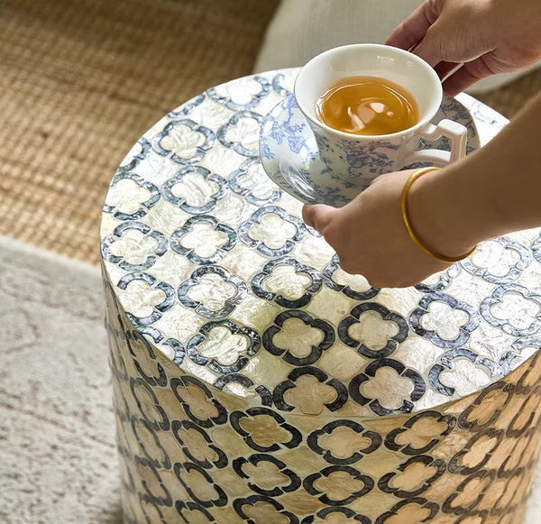 Modern Side Table, Small End Table, Portable Casual Side Table, Shell Small Sofa Side Table, Contemporary Bedside Table, Bedside Small Side Table, Creative Coffee Table, Contemporary Side Table-LargePaintingArt.com