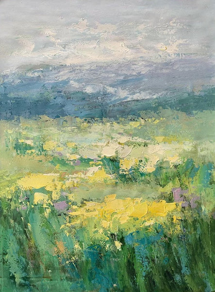 Large Acrylic Paintings for Bedroom, Abstract Landscape Painting, Bedroom Wall Art Paintings, Heavy Texture Canvas Art, Landscape Paintings for Living Room-LargePaintingArt.com