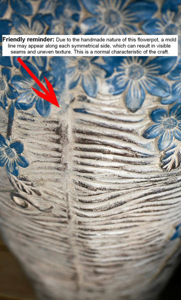 Modern Outdoor Garden Flower Pots, Extra Large Garden Flower Planters, Oversized Garden Flower Pot, Garden Ornaments, Large Resin Gardern Flower Planter-LargePaintingArt.com