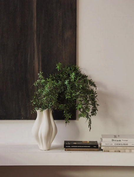 Large Porcelain Vases for Modern Home Decor, Unique Handmade Modern Flower Vase, Centerpiece Ceramic Bouquet Vases, Contemporary Vases on Dining Table-LargePaintingArt.com