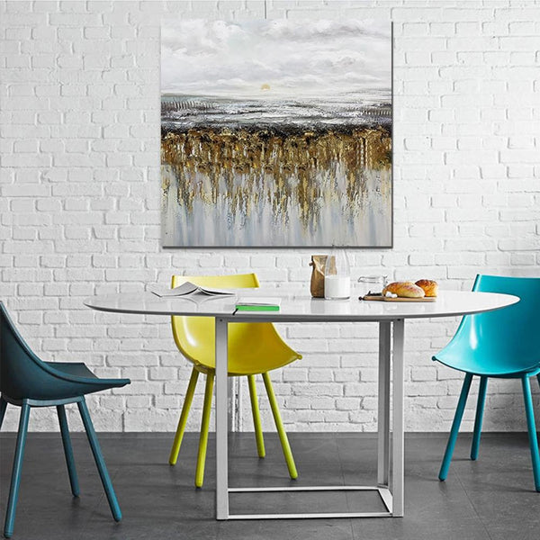 Heavy Texture Painting, Extra Large Paintings for Dining Room, Hand Painted Wall Art Painting, Modern Canvas Paintings for Living Room-LargePaintingArt.com