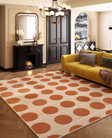 Bedroom Floor Rugs, Mid Century Modern Rug for Living Room, Geometric Contemporary Rugs for Dining Room, Modern Rugs for Living Room-LargePaintingArt.com