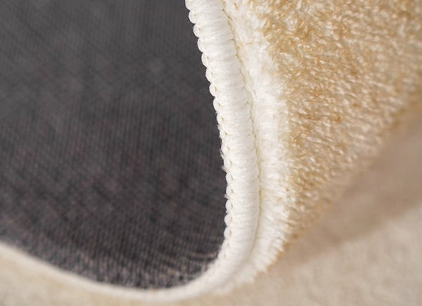 Modern Runner Rugs for Entryway, Circular Modern Rugs under Coffee Table, Bathroom Washable Modern Rugs, Round Contemporary Modern Rugs in Bedroom-LargePaintingArt.com