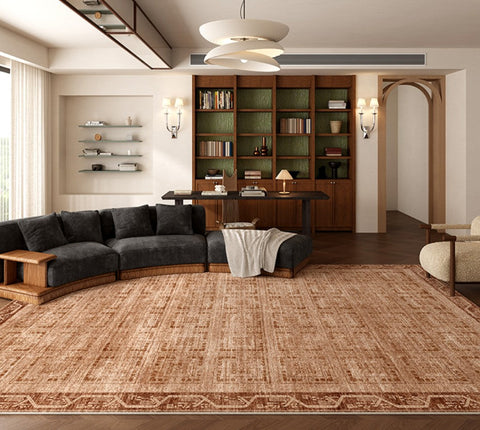 Large Abstract Rugs for Living Room, Mid Century Geometric Contemporary Modern Rugs Next to Bed, Large Modern Area Rugs