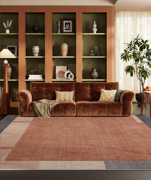 Bedroom Modern Rugs, Dining Room Geometric Modern Rugs, Mid Century Modern Rugs for Living Room, Contemporary Modern Rugs under Coffee Table-LargePaintingArt.com