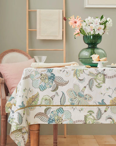 Rustic Table Covers for Kitchen, Large Rectangle Tablecloth for Dining Room Table, Country Farmhouse Tablecloth, Square Tablecloth for Round Table-LargePaintingArt.com