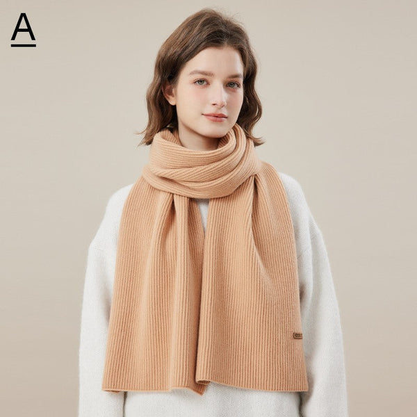 Fashion Designer Scarf, Casual Scarf for Women, Modern Winter Scarf, Cold Weather Scarf, Wool Scarf for Women, Soft Cashmere Scarf for Women-LargePaintingArt.com