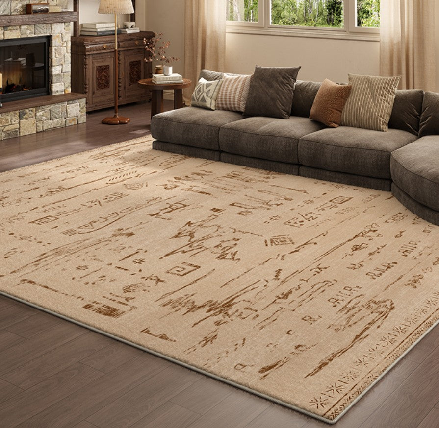 Geometric Contemporary Rugs, Abstract Contemporary Modern Rugs for Dining Room, Mid Century Modern Rugs for Living Room