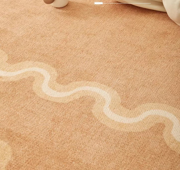 Large Modern Rugs for Living Room, Bedroom Modern Rugs, Dining Room Geometric Modern Rugs, Cream Color Contemporary Modern Rugs-LargePaintingArt.com