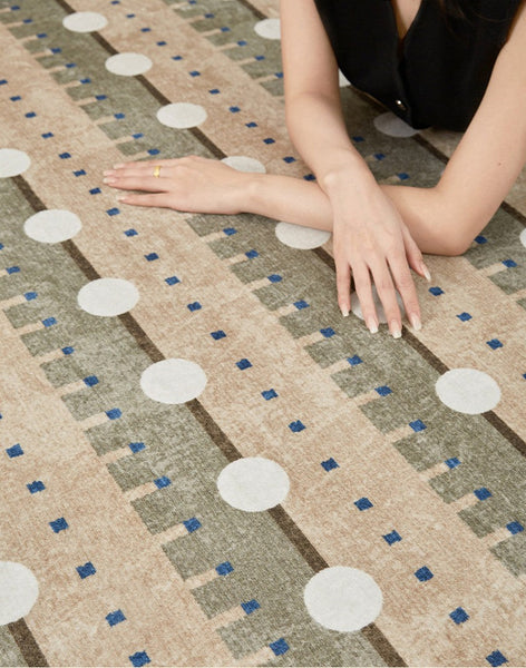 Contemporary Area Rugs for Dining Room, Large Modern Rugs for Living Room, Mid Century Modern Rugs for Bedroom-LargePaintingArt.com