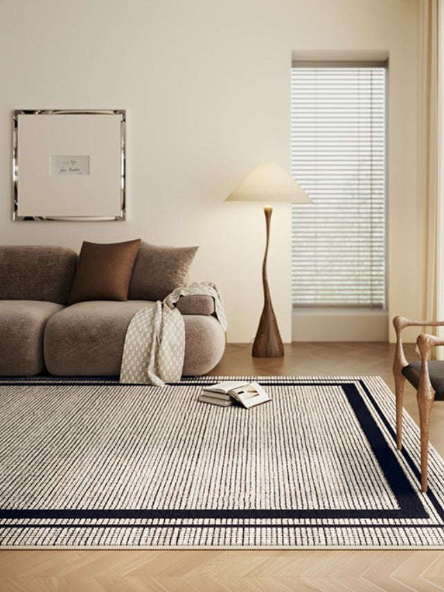Geometric Modern Rugs for Sale, Contemporary Modern Rugs for Bedroom, Modern Rug Placement Ideas for Living Room, Abstract Rugs for Dining Room-LargePaintingArt.com
