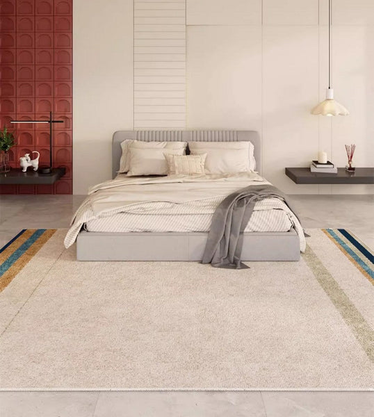 Modern Rugs under Dining Room Table, Abstract Area Rugs for Living Room, Modern Carpets for Kitchen, Geometric Contemporary Modern Rugs Next to Bed-LargePaintingArt.com
