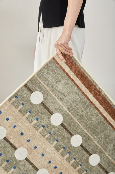 Contemporary Area Rugs for Dining Room, Large Modern Rugs for Living Room, Mid Century Modern Rugs for Bedroom-LargePaintingArt.com