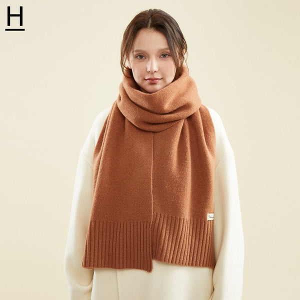 Fashion Designer Scarf, Cold Weather Scarf, Wool Scarf for Women, Casual Scarf for Women, Modern Winter Scarf, Soft Cashmere Scarf for Women-LargePaintingArt.com