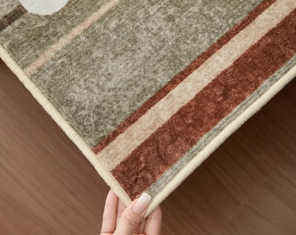 Contemporary Area Rugs for Dining Room, Large Modern Rugs for Living Room, Mid Century Modern Rugs for Bedroom-LargePaintingArt.com