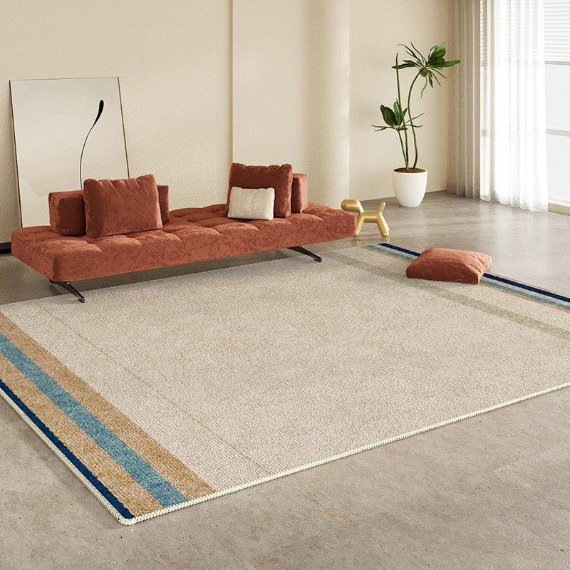 Modern Rugs under Dining Room Table, Abstract Area Rugs for Living Room, Modern Carpets for Kitchen, Geometric Contemporary Modern Rugs Next to Bed-LargePaintingArt.com