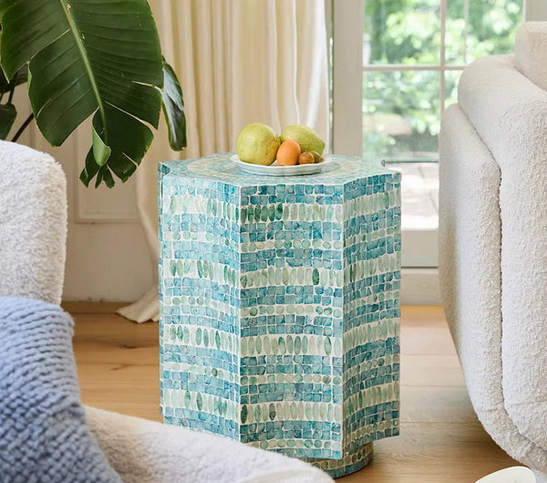 Shell Small Sofa Side Table, Contemporary Bedside Table, Bedside Small Side Table, Modern Side Table, Small End Table, Portable Casual Side Table, Creative Coffee Table, Contemporary Side Table-LargePaintingArt.com