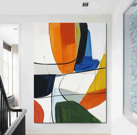 Large Abstract Paintings on Canvas, Large Painting for Sale, Hand Painted Canvas Art, Acrylic Paintings for Living Room-LargePaintingArt.com