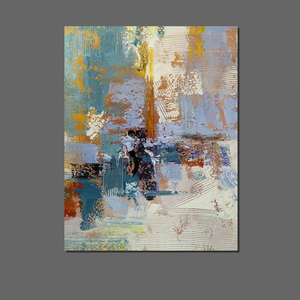 Acrylic Abstract Painting Behind Sofa, Acrylic Painting for Sale, Large Painting on Canvas, Living Room Wall Art Paintings, Buy Paintings Online-LargePaintingArt.com