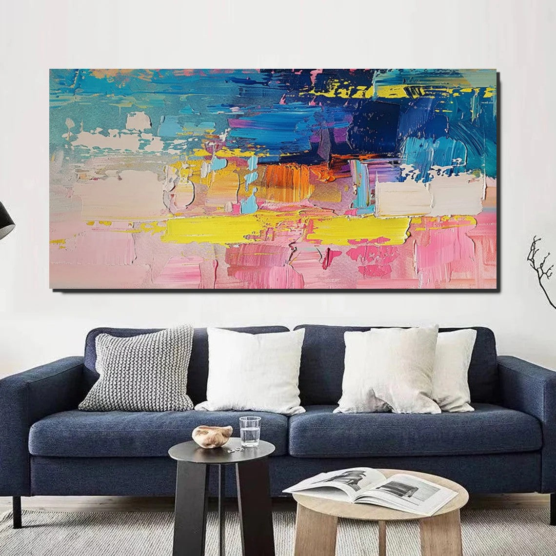 Abstract Wall Art for Bedroom, Modern Paintings for Living Room, Acrylic Painting on Canvas, Original Canvas Art, Simple Abstract Artwork-LargePaintingArt.com