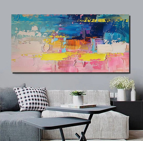 Abstract Wall Art for Bedroom, Modern Paintings for Living Room, Acrylic Painting on Canvas, Original Canvas Art, Simple Abstract Artwork-LargePaintingArt.com