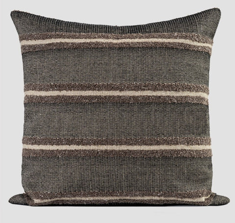 Contemporary Throw Pillow for Living Room, Large Abstract Throw Pillows for Couch, Modern Sofa Throw Pillows, Modern Square Pillows-LargePaintingArt.com