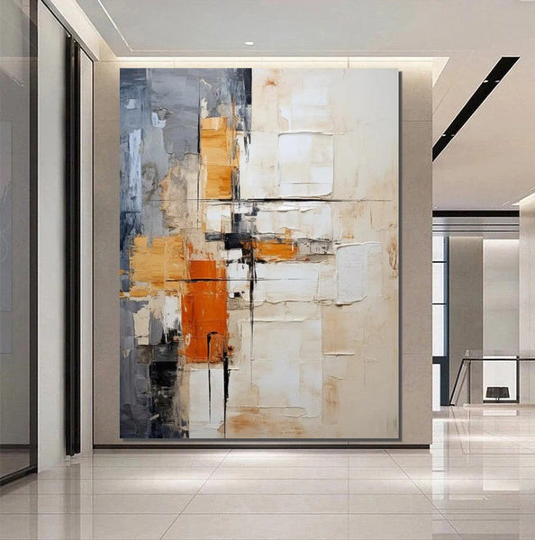 Simple Modern Art, Living Room Wall Art Paintings, Large Painting Behind Couch, Buy Abstract Painting Online, Acrylic Abstract Paintings Behind Sofa-LargePaintingArt.com