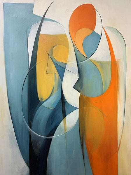 Acrylic Abstract Paintings, Buy Abstract Painting Online, Simple Modern Art, Bedroom Wall Art Paintings, Large Painting on Canvas-LargePaintingArt.com