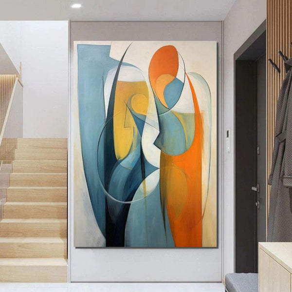 Acrylic Abstract Paintings, Buy Abstract Painting Online, Simple Modern Art, Bedroom Wall Art Paintings, Large Painting on Canvas-LargePaintingArt.com