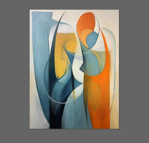 Acrylic Abstract Paintings, Buy Abstract Painting Online, Simple Modern Art, Bedroom Wall Art Paintings, Large Painting on Canvas-LargePaintingArt.com