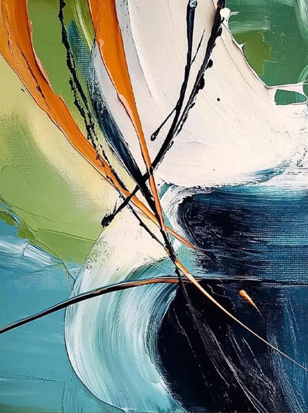 Dining Room Canvas Painting, Contemporary Modern Artwork, Large Canvas Painting for Office, Simple Modern Acrylic Paintings-LargePaintingArt.com