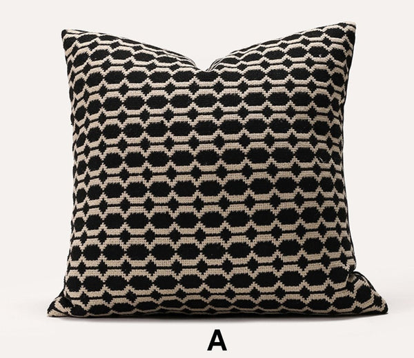 Geometric Modern Sofa Pillows, Decorative Pillows for Couch, Contemporary Throw Pillows, Modern Pillows for Dining Room, Modern Sofa Pillows-LargePaintingArt.com