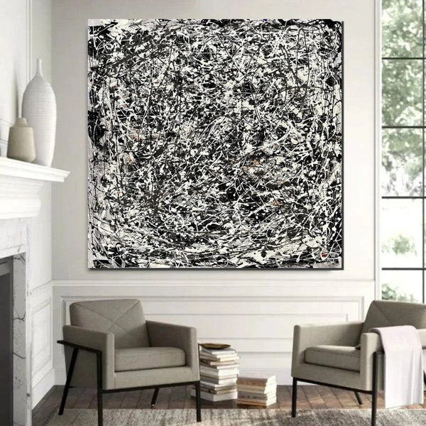 Abstract Canvas Painting, Extra Large Abstract Artwork, Modern Paintings for Dining Room, Hand Painted Wall Painting-LargePaintingArt.com