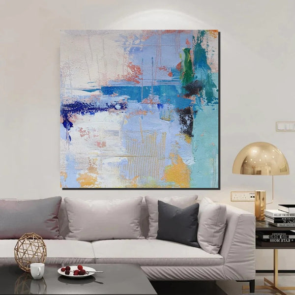 Bedroom Acrylic Painting, Simple Painting Ideas, Contemporary Art Painting, Living Room Wall Painting, Extra Large Canvas Painting, Modern Paintings-LargePaintingArt.com