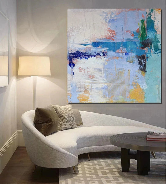 Bedroom Acrylic Painting, Simple Painting Ideas, Contemporary Art Painting, Living Room Wall Painting, Extra Large Canvas Painting, Modern Paintings-LargePaintingArt.com