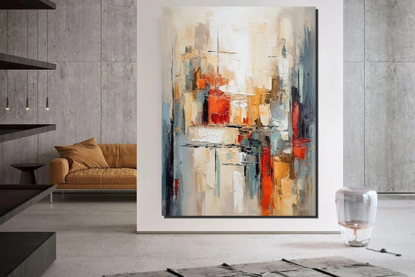 Large Wall Art for Living Room, Contemporary Canvas Art, Modern Paintings for Bedroom, Hand Painted Wall Art, Original Abstract Paintings-LargePaintingArt.com