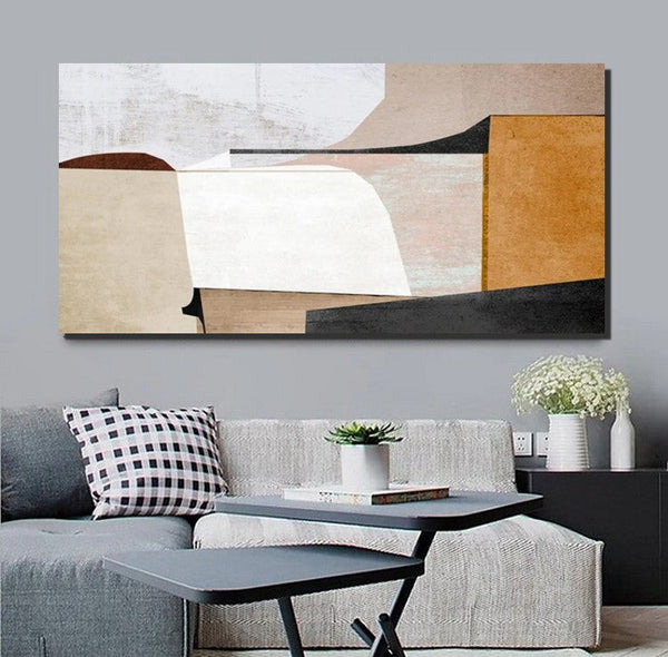 Simple Abstract Art, Original Acrylic Paintings, Hand Painted Canvas Art, Modern Paintings for Bedroom, Modern Living Room Art Ideas, Buy Art Online-LargePaintingArt.com