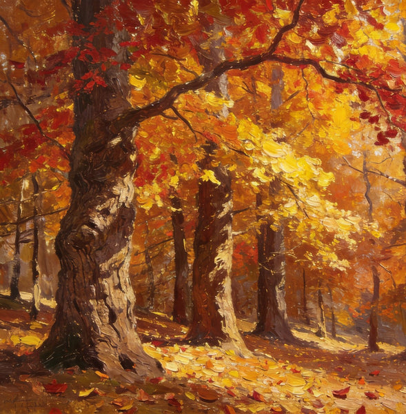 Hand Painted Canvas Art, Autumn Forest Splendor, Canvas Wall Art Paintings, Landscape Canvas Paintings, Original Oil Paintings, Canvas Paintings for Sale-LargePaintingArt.com