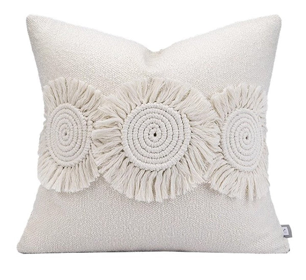 Large Square Modern Throw Pillows for Couch, Contemporary Modern Sofa Pillows for Bedroom, Simple Decorative Throw Pillows, Large Throw Pillow for Interior Design-LargePaintingArt.com