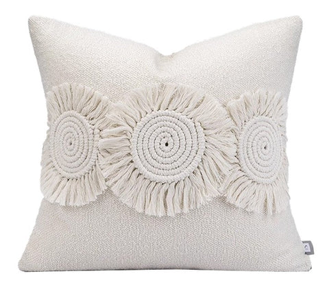 Large Square Modern Throw Pillows for Couch, Contemporary Modern Sofa Pillows for Bedroom, Simple Decorative Throw Pillows, Large Throw Pillow for Interior Design-LargePaintingArt.com