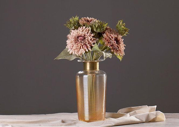 Large Gerberas Artificial Flowers, Autumn Arrangement, Table centerpiece, Sunflower-LargePaintingArt.com