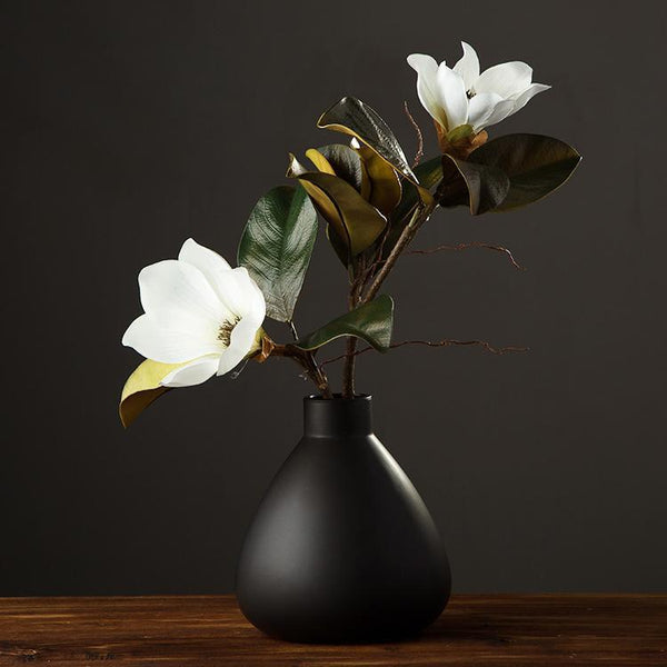 Large White Magnolias Artificial Flowers, Artificial Botany Plants, Magnolia Flower, Silk Flower Arrangement-LargePaintingArt.com