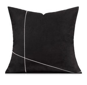 Abstract Decorative Throw Pillows for Living Room, Black Modern Pillows for Couch, Large Modern Sofa Pillow Cases, Decorative Pillow Covers-LargePaintingArt.com