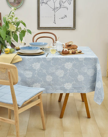 Country Farmhouse Tablecloth, Square Tablecloth for Round Table, Rustic Table Covers for Kitchen, Large Rectangle Tablecloth for Dining Room Table-LargePaintingArt.com