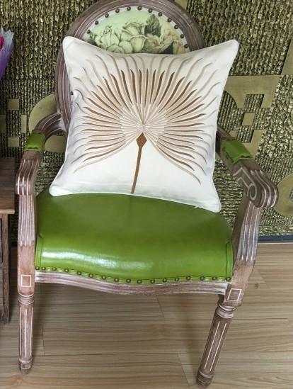 Cotton Throw Pillows, Embroider Decorative Throw Pillow, Modern Sofa Pillows, Thow Pillows for Couch-LargePaintingArt.com